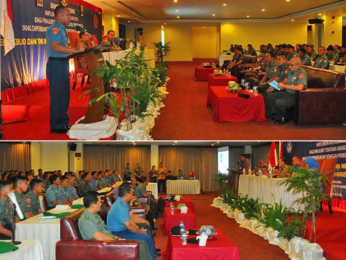 Prajurit TNI Diperbantukan sebagai Pendidik di Daerah Khusus Dibekali Kurikulum 2013
